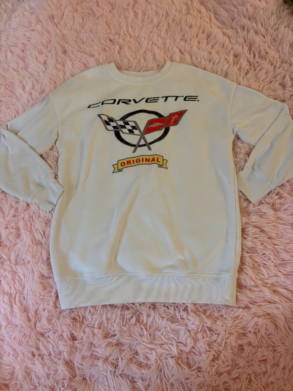 Youth White Corvette Sweatshirt